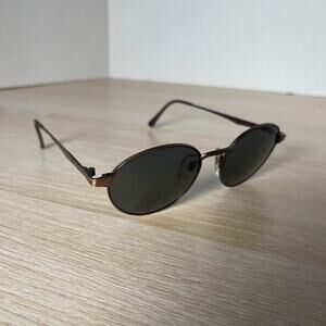 Vintage REVO Mendocino 1202/034 Sunglasses Bronze Copper Frame 1980's Glass Lens